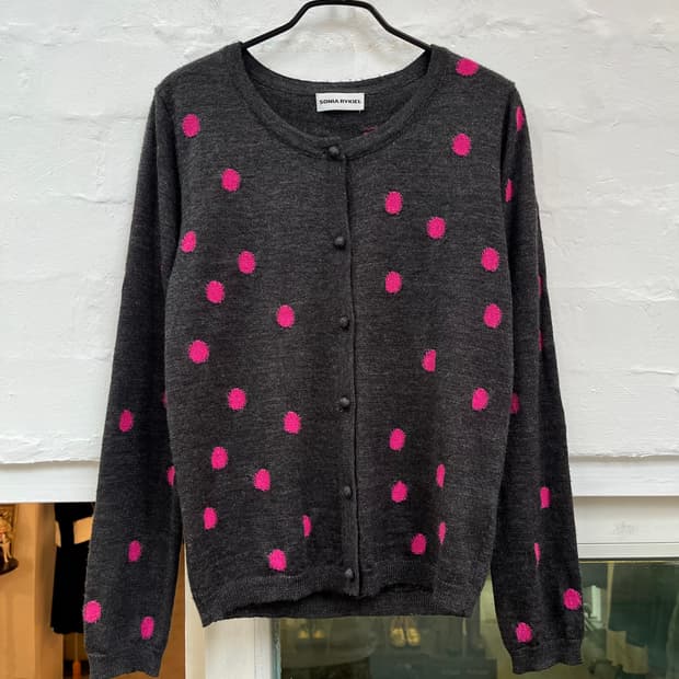 Sonia Rykiel 도트 가디건 M