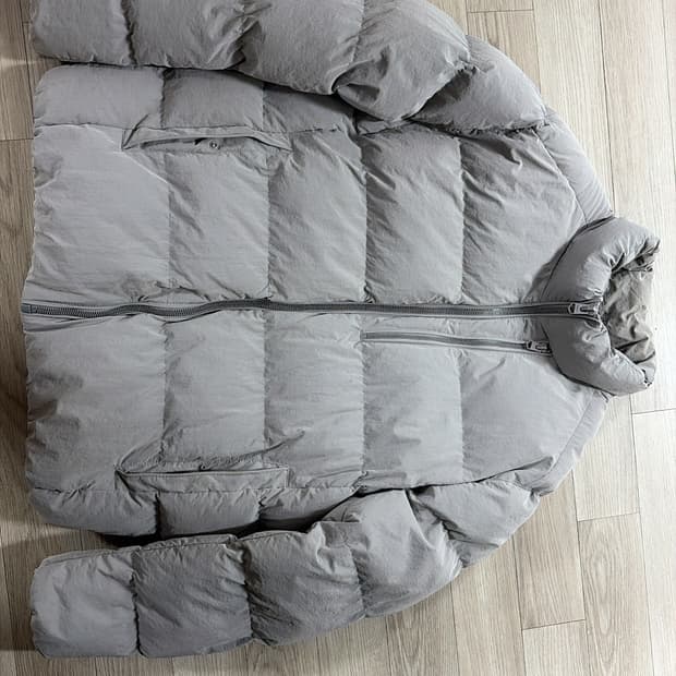 자라 패딩 XXL 퍼플 그레이