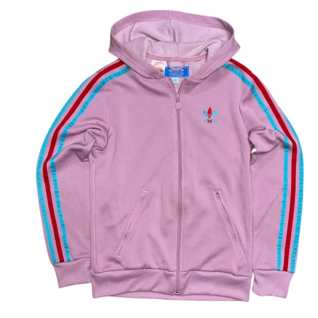 아디다스 바이올렛 후드 집업 져지 