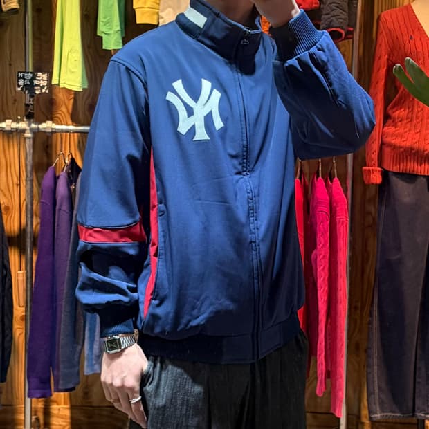 L 에슬레틱 NY 뉴욕양키스 배색 나일론 바시티