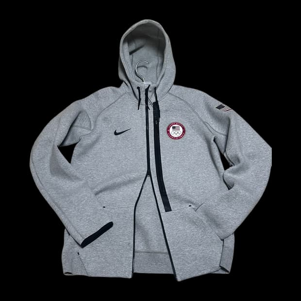 Nike x team USA 올림픽 테크팩 플리스 후드 자켓