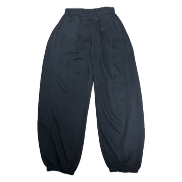 트릴리온 딥 턱 벌룬핏 스웨트 조거 팬츠 (BLACK)