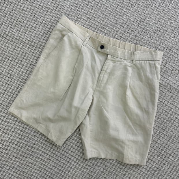 2 IROHOMME 베이지 5부 팬츠 0415D