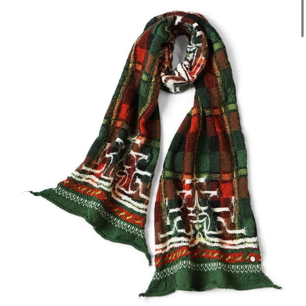 캐피탈 타탄체크 아이누 머플러