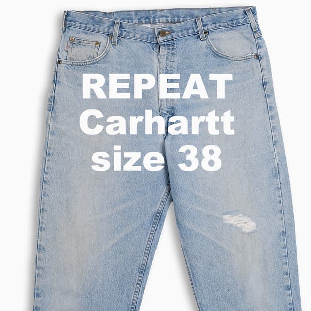 빈티지 칼하트 B17 연청 배기핏 38 인치 CH0174001