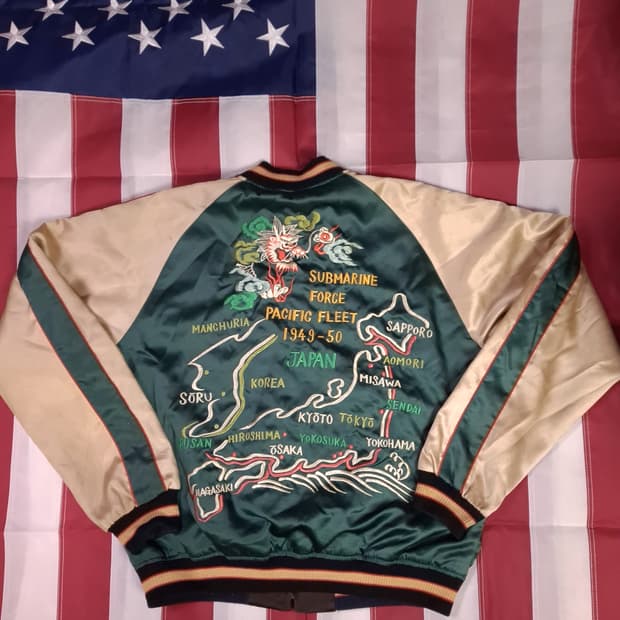 오리지날 테일러토요 1950's style 리버서블 스카쟌