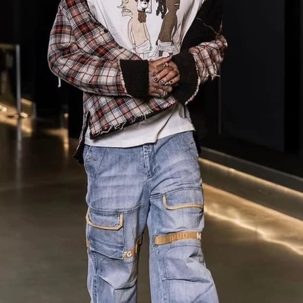 90‘s 마리떼 프랑소와 저버 벨크로 데님 팬츠