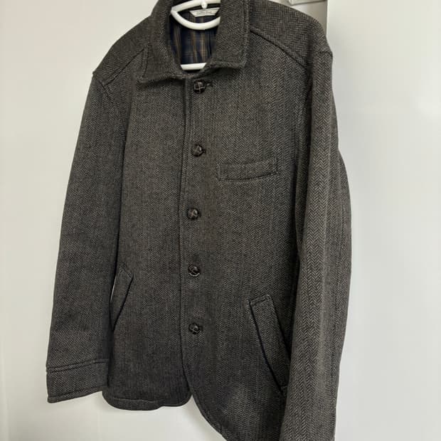 골든베어 재팬 해링본 트위드 울 자켓