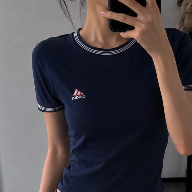 아디다스 90s 올드스쿨 링거 반팔티