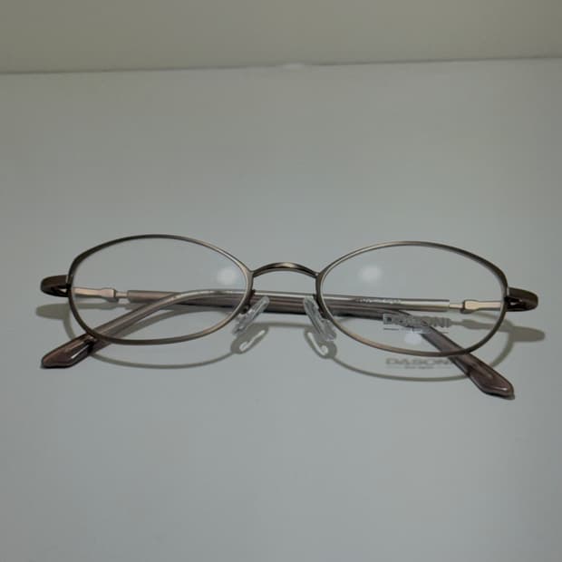 [2000s 데드스탁] 긱시크 오벌형 빈티지 안경 브라운 다소니