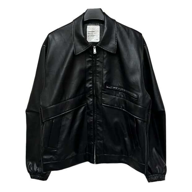 CGP 코드그라피 유틸리티 투웨이 레더 자켓 M