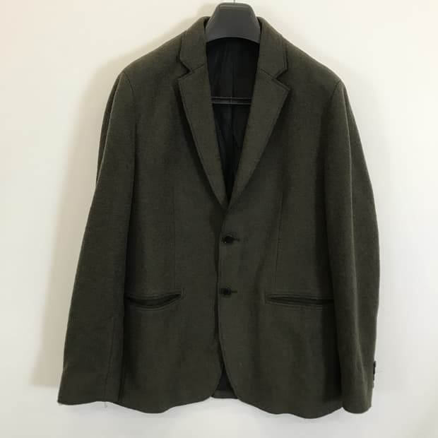 DKNY 핸드메이드 울 모직자켓 카키 [XL]