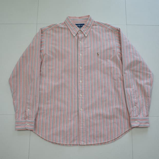 90s 폴로 랄프로렌 클래식핏 스트라이프 셔츠 XL