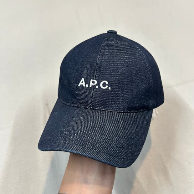 A.P.C. 아페쎄 찰리 베이스볼 볼캡 인디고 데님 58사이즈