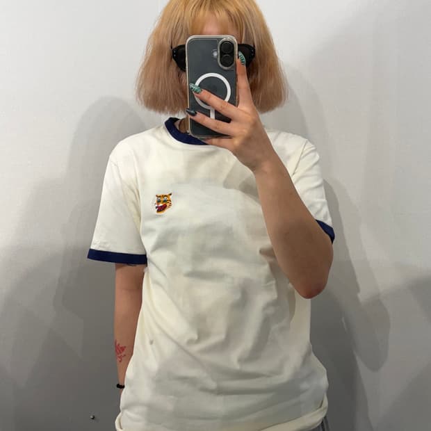S 오니츠카타이거 링거 반팔 티셔츠