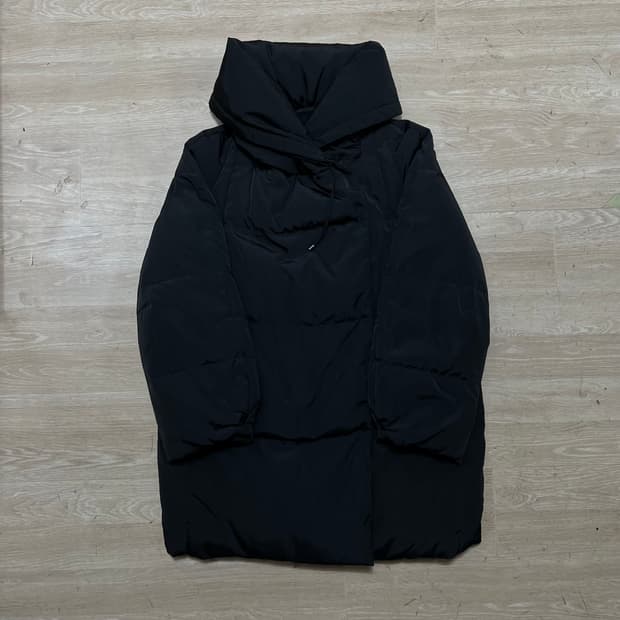 지고트 여성 프리미엄 덕다운 하이넥 롱패딩 [블랙] XS/85