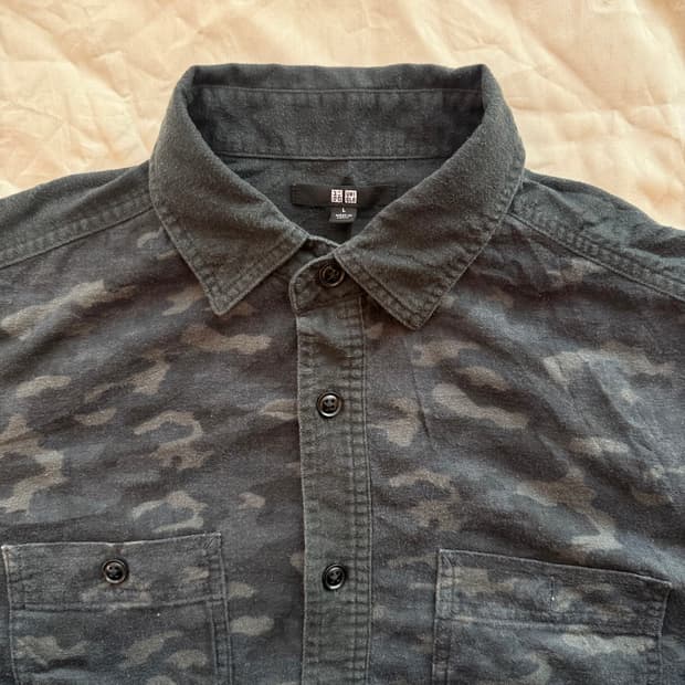 카모 패턴 셔츠