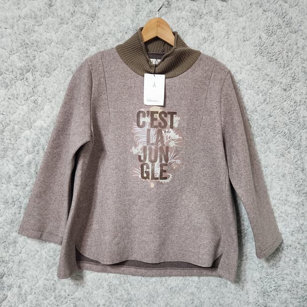 J62 [90] 새상품 엘르 여성 폴라 긴팔