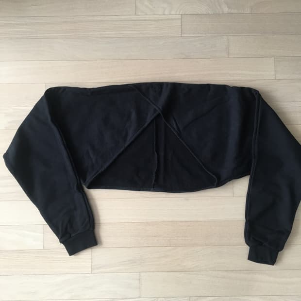 포허 코튼 더블 볼레로 -Black