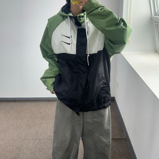 Nike 나이키 더블 스우시 그린 배색 바람막이