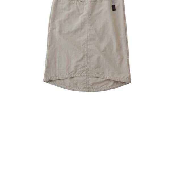그라미치 나일론 미디 스커트 샌드베이지