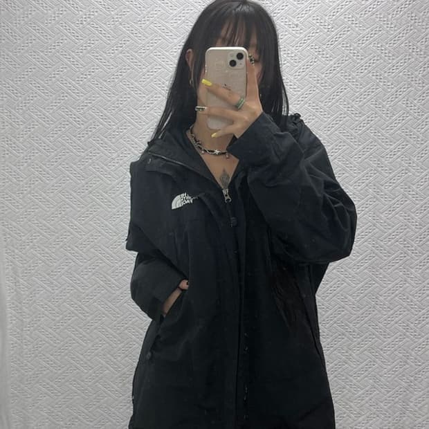 노스페이스 고프코어 스톰후드 바람막이 자켓 100 C07559