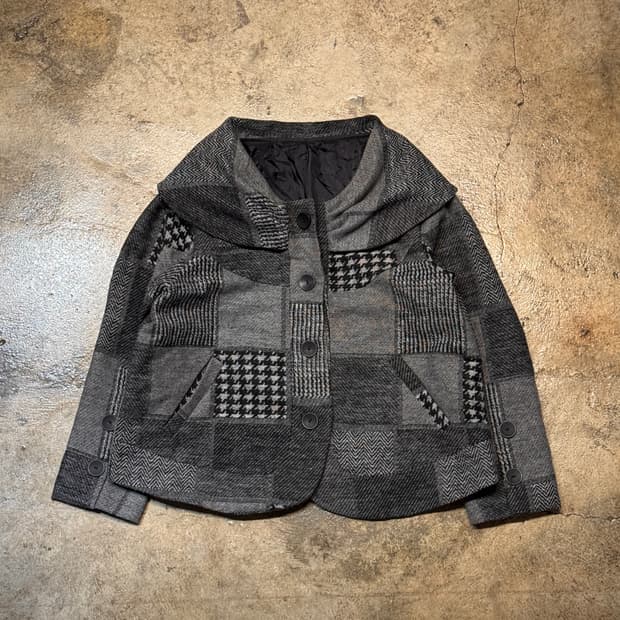 44-66 ) Khaki koji Shawl Collor Jacket