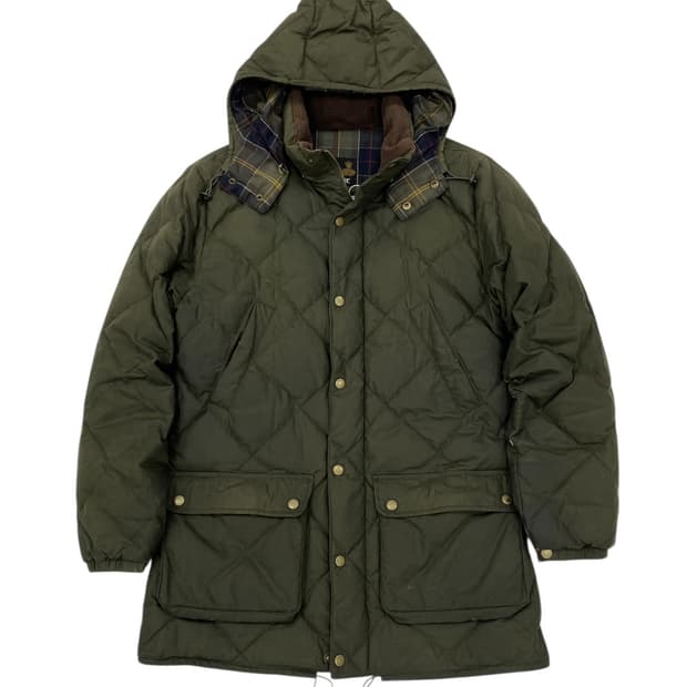 바버 왁스 다운 자켓