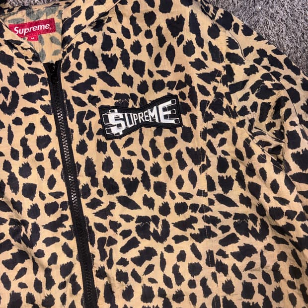 슈프림 치타 호피 바람막이