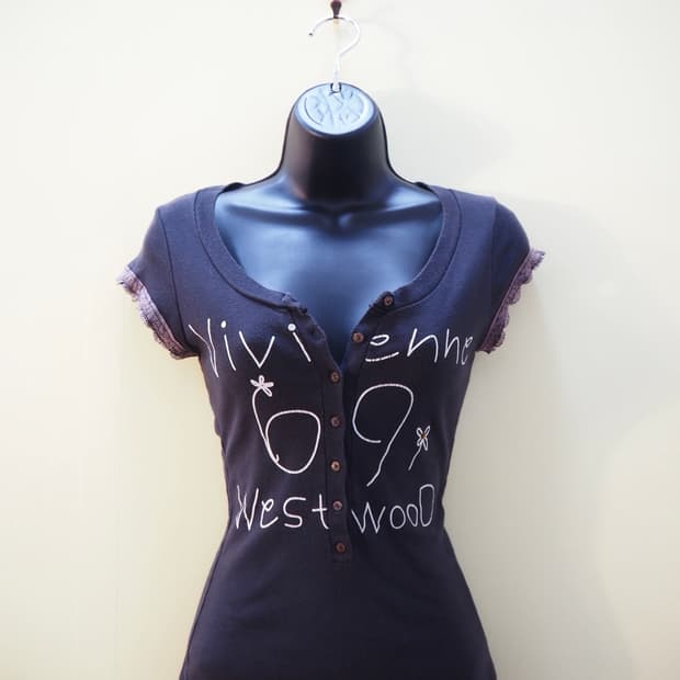 Vivienne Westwood logo lace Henly Top
