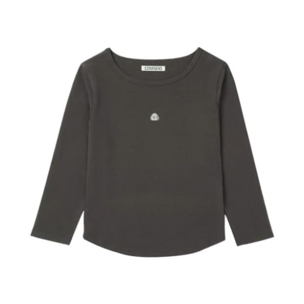 코이세이오 심볼로고 카프리 슬리브 티셔츠 다크브라운