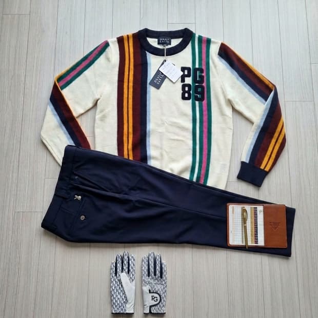 [새상품 파리게이츠 남성 스트라이프 니트 (4사이즈/95~100)