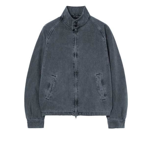 해칭룸 해링턴 데님 자켓 블루 그레이 컬러 4사이즈