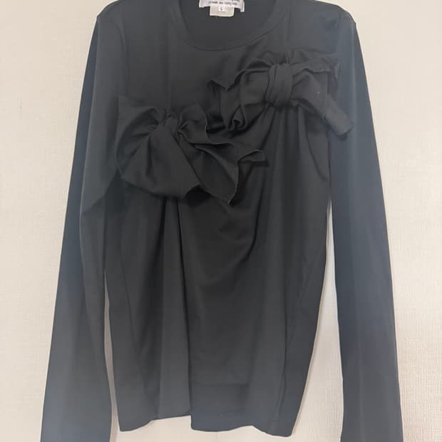 꼼데가르송 리본탑 검정