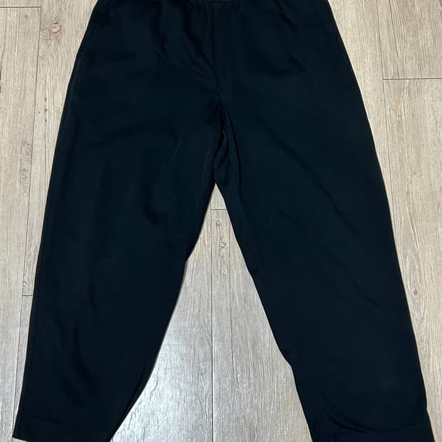 유니클로U 드로스트링 팬츠 블랙 XL