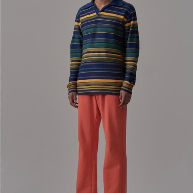 BED JW FORD 베드포드 멀티컬러 단가라 Rigger니트