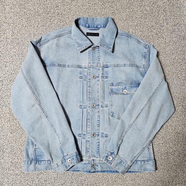 [XL] 유니클로 데님트러커 연청 지쟌