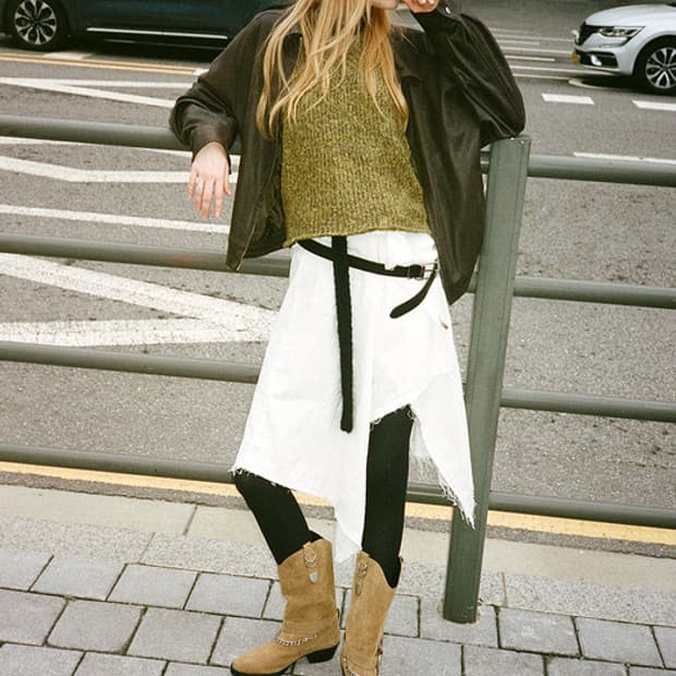 기호 khiho DIDI CHAIN WESTERN BOOTS