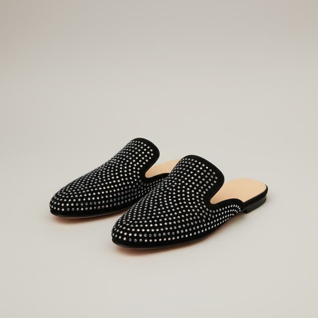 라인스톤 뮬 슬리퍼(새상품)