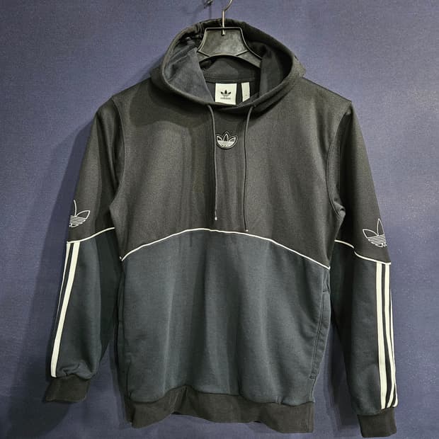아디다스 삼선 투톤 남성 95 후드티 
