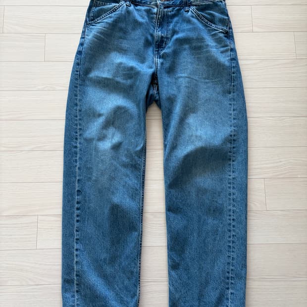 유니클로 데님 블루진 와이드 핏 31