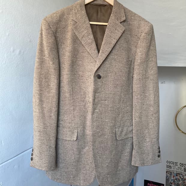 울 박시핏 클래식 자켓