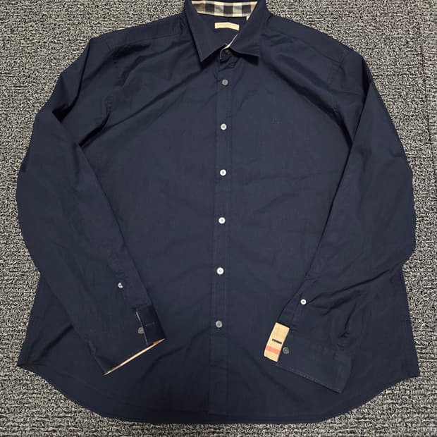 버버리 셔츠/3XL/네이비(11)
