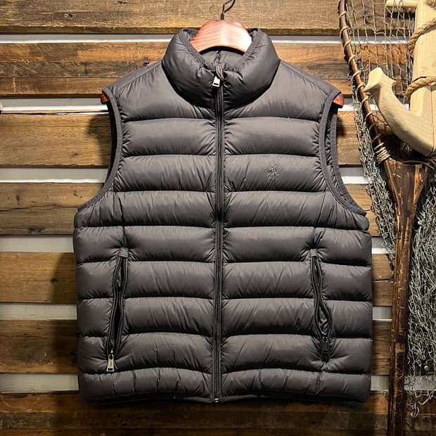 [L]폴로 랄프로렌 우먼스 그레이 덕다운 경량 패딩 베스트