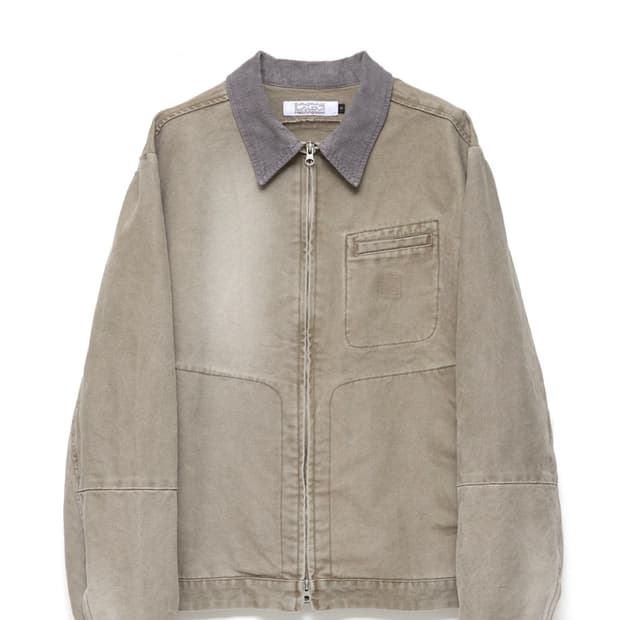 해칭룸 Canvas Work Jacket Faded Beige