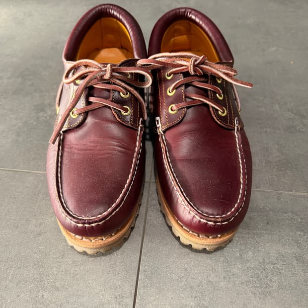 팀버랜드 보트슈즈 버건디