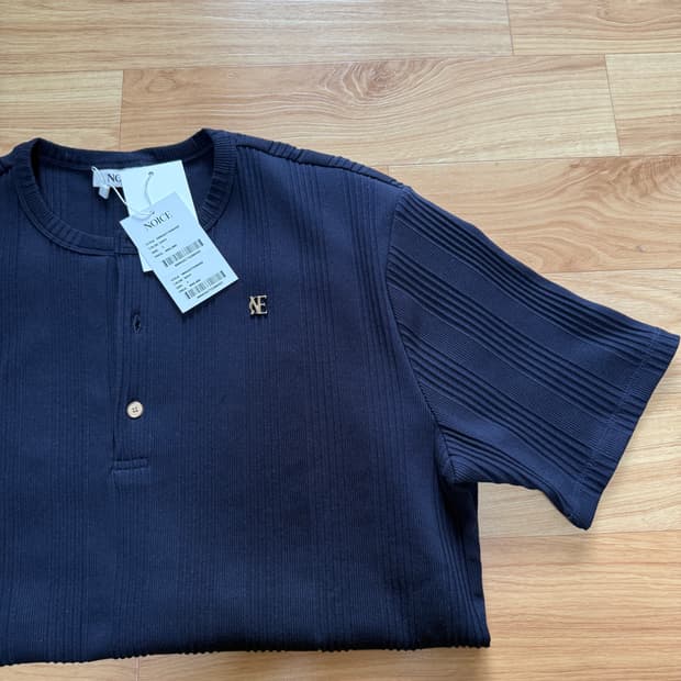 노이스 코튼 헨리넥 네이비