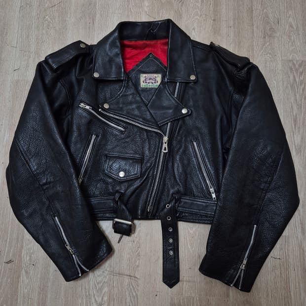 APN 컬렉션 크롭 헤비 라이더 가죽자켓 XL(105)