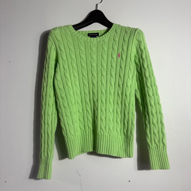 폴로 랄프로렌 라임 케이블 니트 (무료배송)