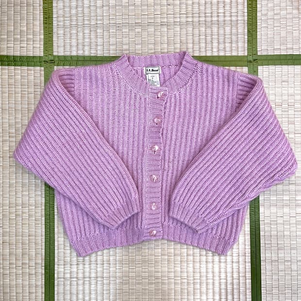 90s vintage L.L.Bean 모헤어 울 가디건